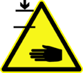 D-W027 Warnung vor Handverletzungen.svg